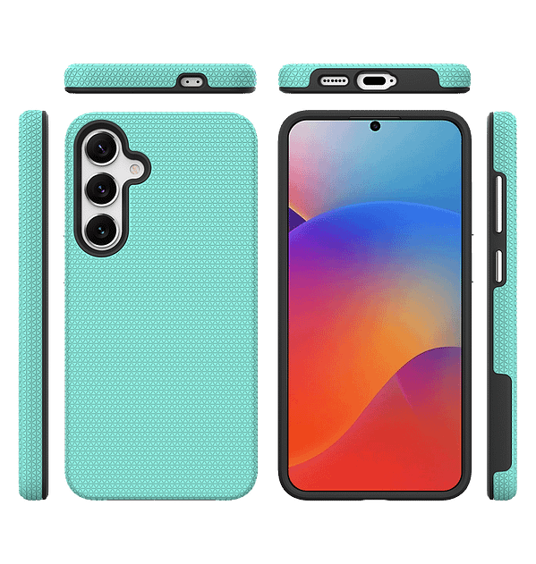 Samsung Galaxy S25 Plus Case - Mint Green Triangle MagSafe Cover | Slim Protective Phone Case with Magnetic Lock - Image 3