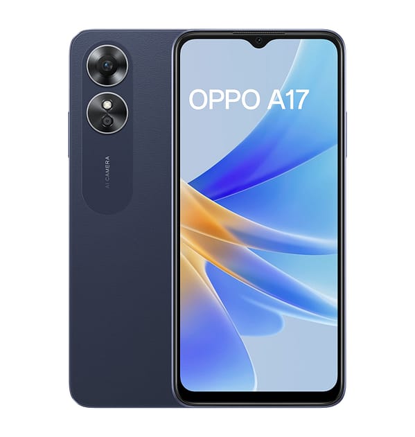 OPPO A17 Dual-SIM 64GB ROM + 4GB | 5000mAh Battery 4G Smartphone - Blue