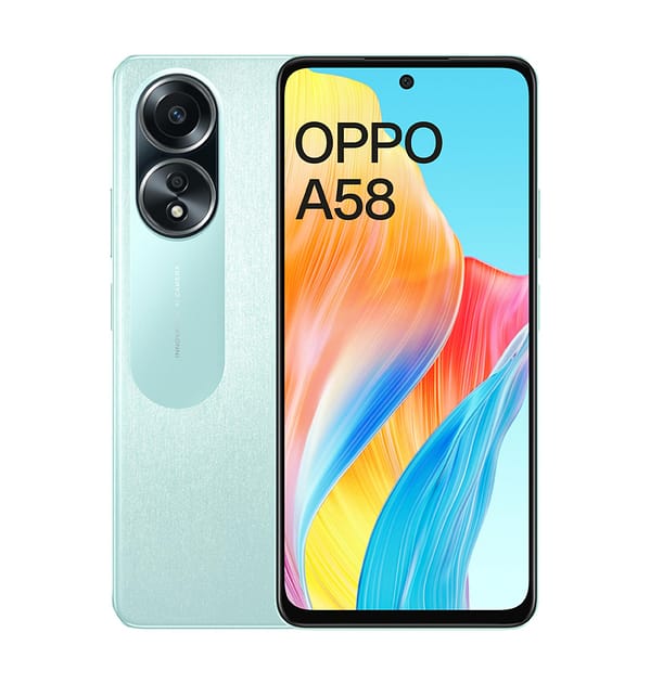 OPPO A58 Dual-SIM 64GB ROM + 6GB | 5000mAh Battery Smartphone - Dazzling Green