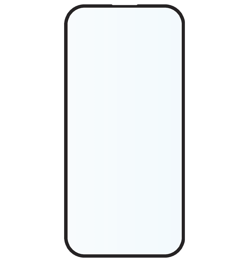 Black Generic Privacy tempered glass for iPhone 13/13 Pro/14, secure and private screen
