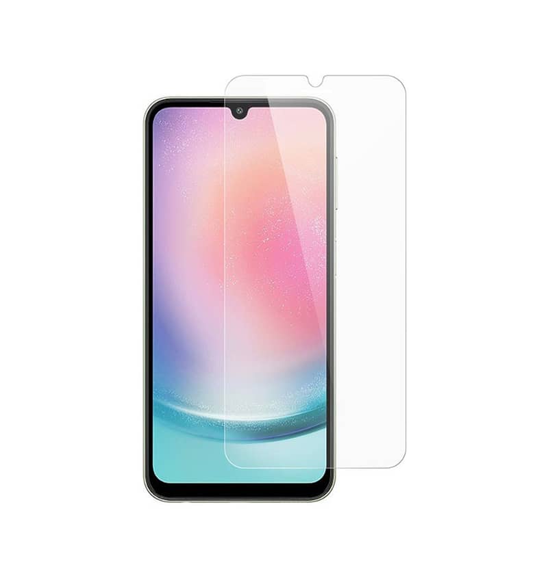 Clear tempered glass screen protector for Samsung Galaxy A15/A25, premium scratch defense.