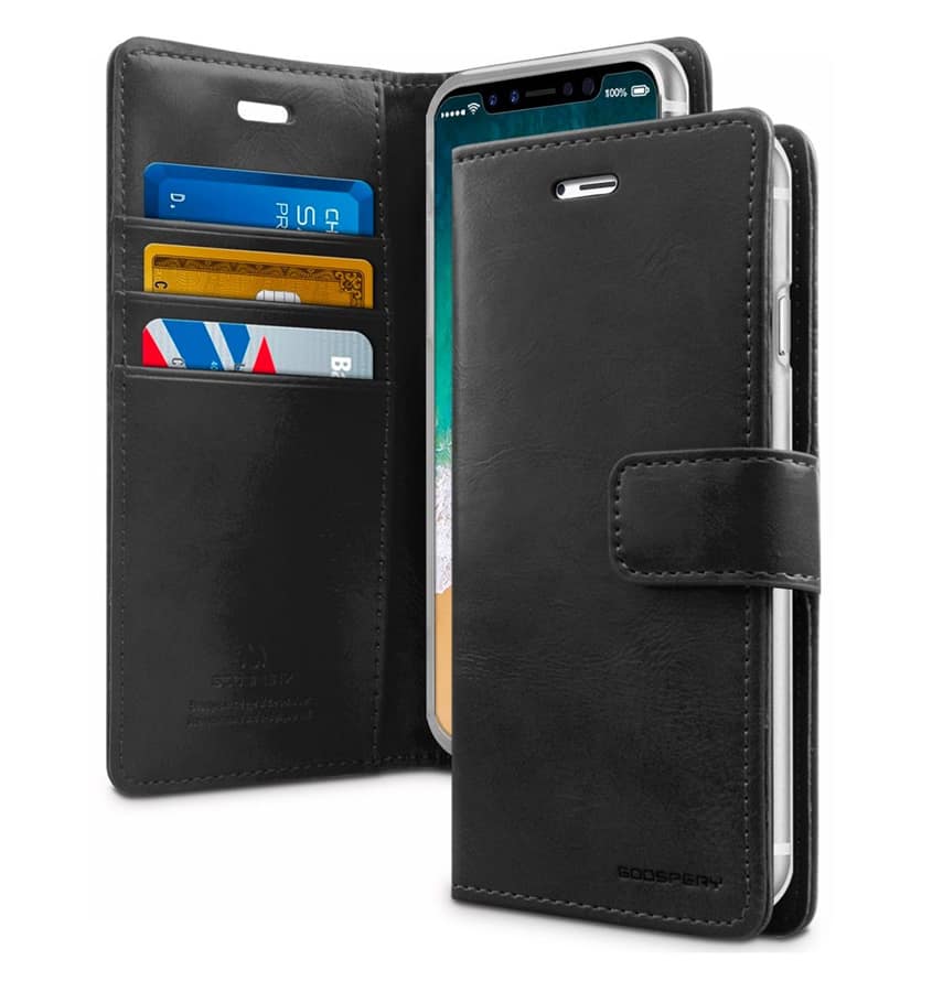 Black Mercury Bluemoon Diary Flip Wallet Cover for iPhone 16 Plus, classic and secure
