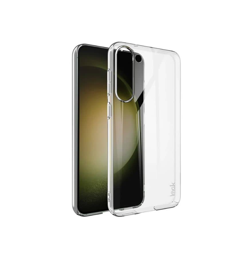 Clear 2mm slim hard back cover for Samsung Galaxy S23 Plus