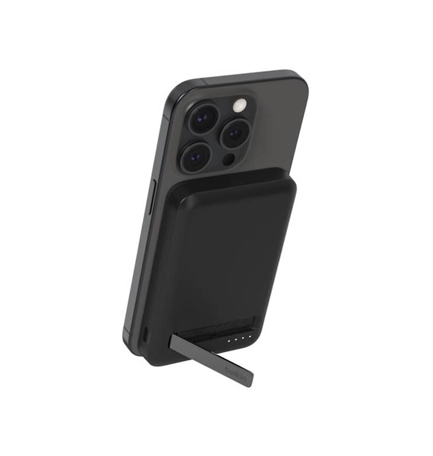 Belkin BoostCharge Qi2 15W 8K Magnetic Power bank - Black(BPD007BTBK), 2xUSB-C, 1M USB-C to USB-C Cable, 15W Total Power
