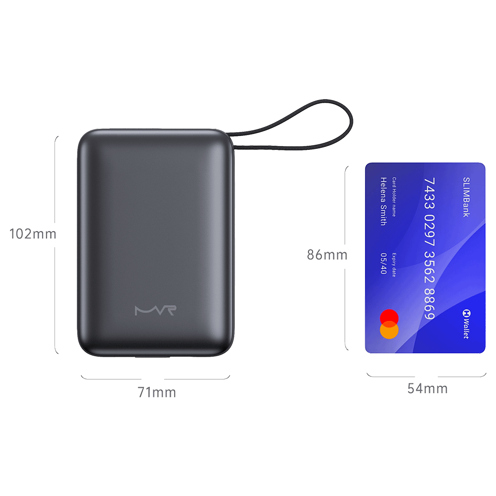 Rapid-20x Ultrafast 20000mAh MVR Power Bank - Grey | High Capacity Portable Charging - Image 6