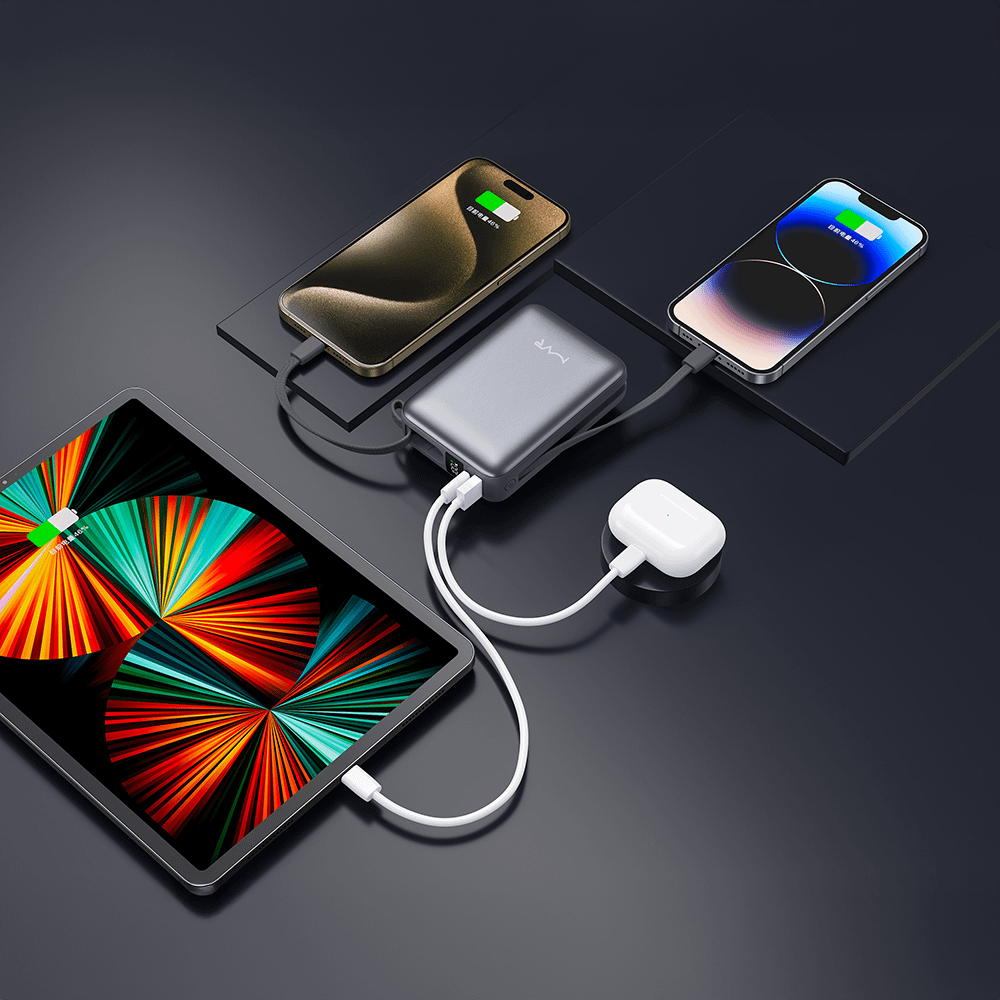 Rapid-20x Ultrafast 20000mAh MVR Power Bank - Grey | High Capacity Portable Charging - Image 8