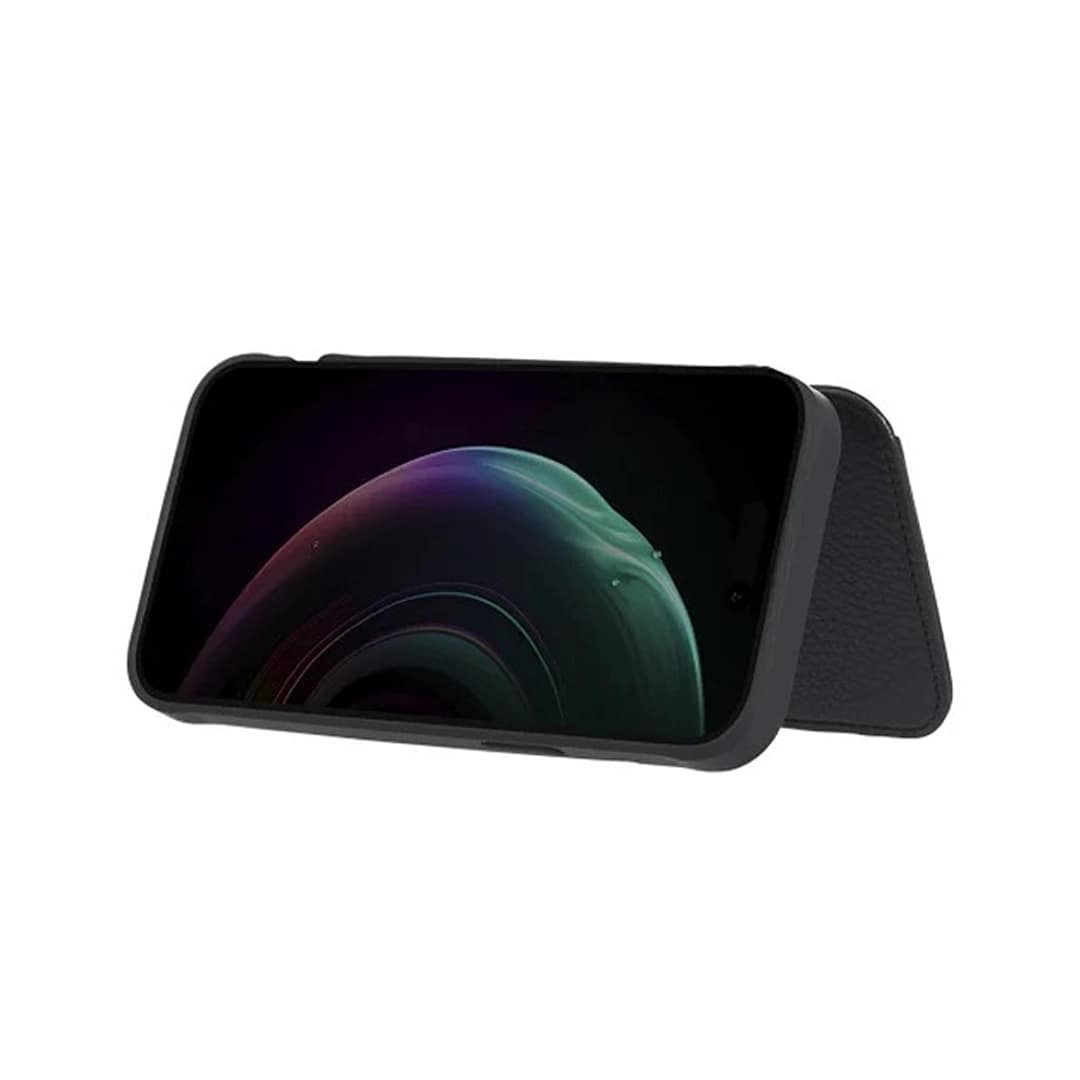 iPhone 15 Pro Max Wallet Folio Magsafe Case - Black | Case-Mate Protective Cover with Card Holder & Drop Protection