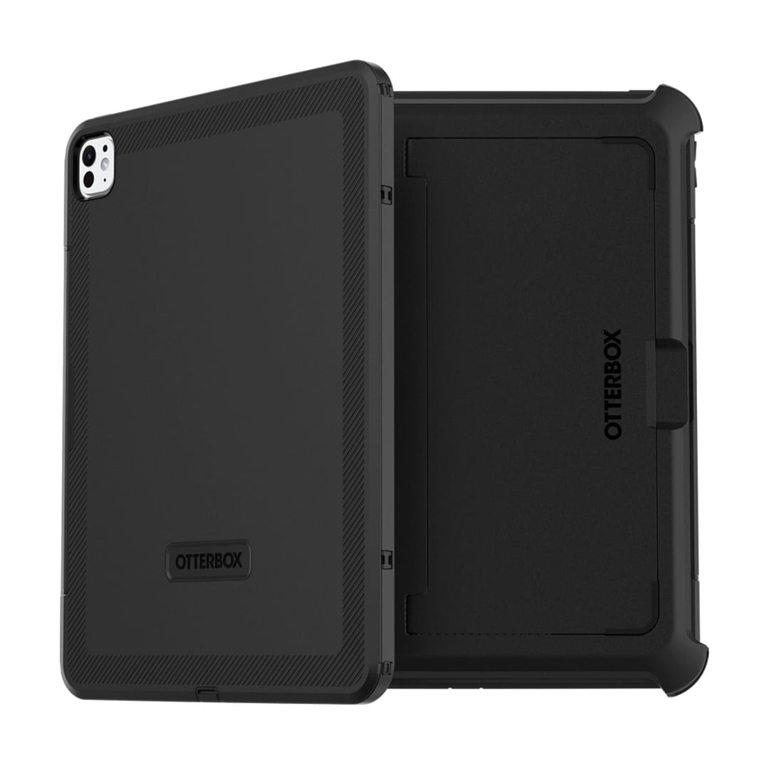 iPad Pro M4 11 Case – Black | OtterBox Defender Series Durable Protective Case with Scratch Resistance & Kickstand Support