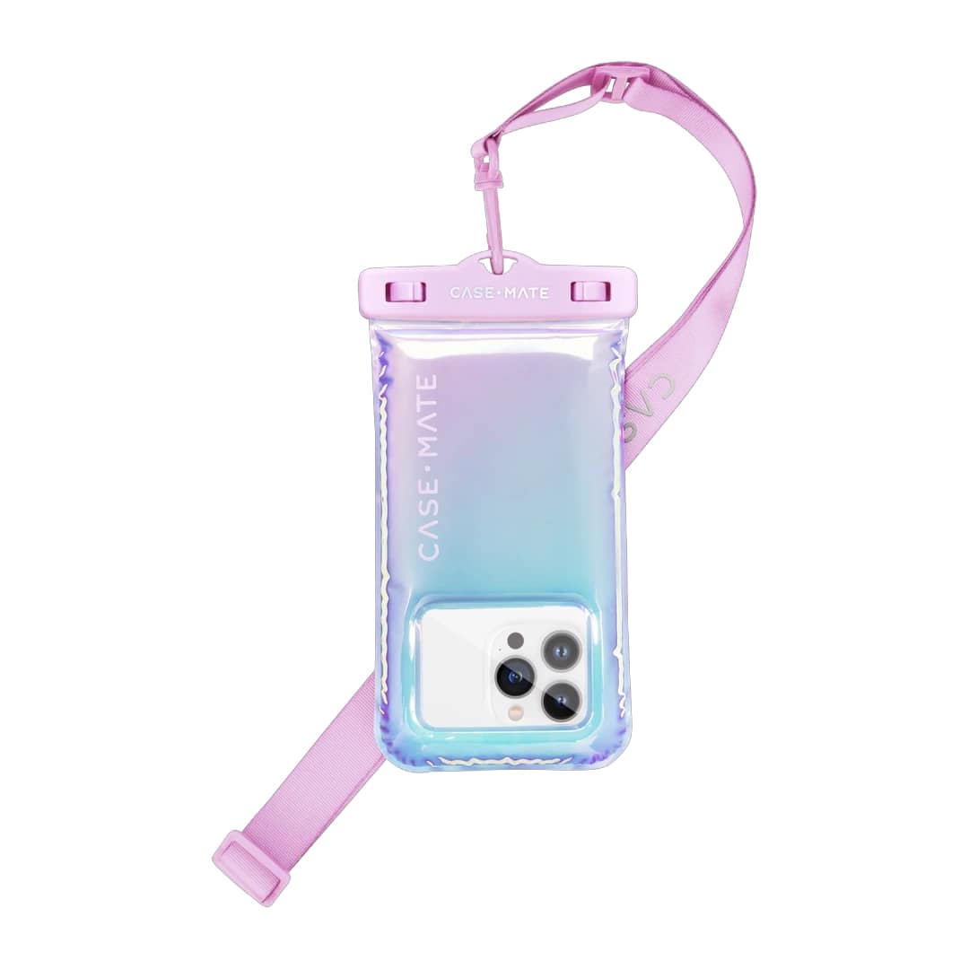 Case-Mate Waterproof Floating Pouch – Soap Bubble | Universal Floating Phone Pouch with Stylish Finish & Full Touch Access