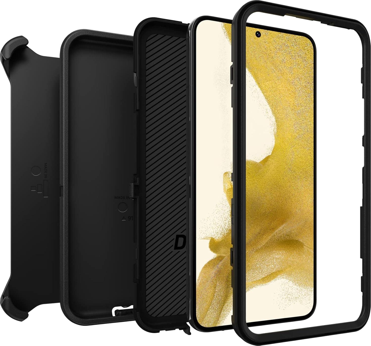 Samsung Galaxy S22 Plus Case – Black | OtterBox Defender Series, Shockproof Protective Cover