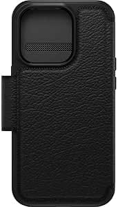 iPhone 14 Pro Case – Black | OtterBox Strada Series, Soft Touch Protective Cover