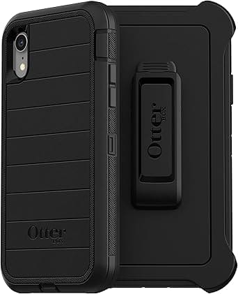 iPhone XR Case - Black | OtterBox Defender Series, Shockproof Protective Cover