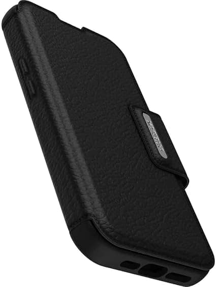 iPhone 14 Pro Case – Black | OtterBox Strada Series, Soft Touch Protective Cover