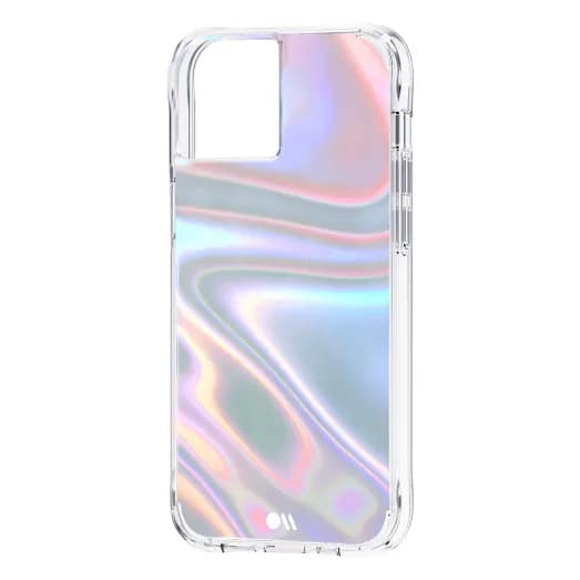 iPhone 13 Soap Bubble Antimicrobial Case – Iridescent | Case-Mate Color-Shifting Design, Drop Protection, Wireless Charging Compatible