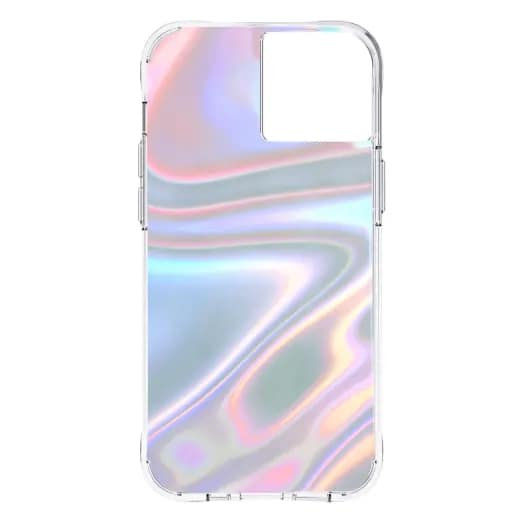 iPhone 13 Soap Bubble Antimicrobial Case – Iridescent | Case-Mate Color-Shifting Design, Drop Protection, Wireless Charging Compatible