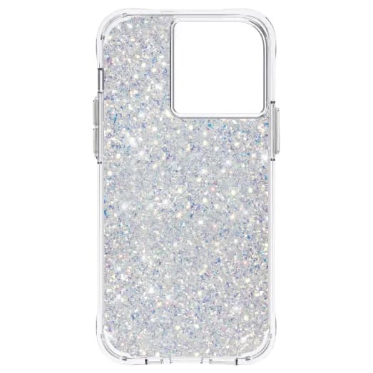 iPhone 13 Pro Twinkle Antimicrobial Case – Stardust | Case-Mate Sparkling Design, Drop Protection, Wireless Charging Compatible
