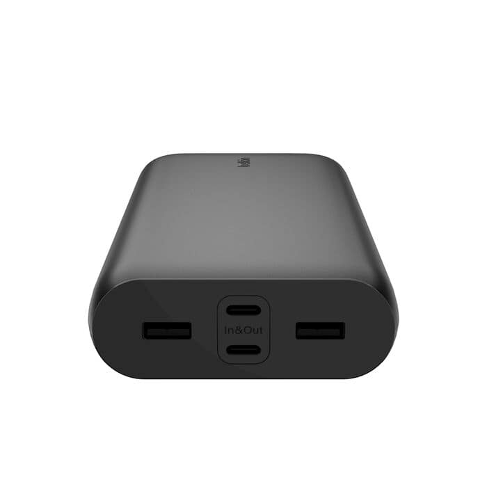 Belkin BoostCharge Power Bank 26K 32W – Black | 4-Port High-Capacity Charger with Multi-Device Fast Charging - Image 5