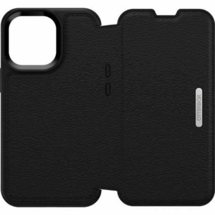 iPhone 13 Pro Case - Black | OtterBox Strada Series, Scratch-Resistant Rugged Protective Back Cover