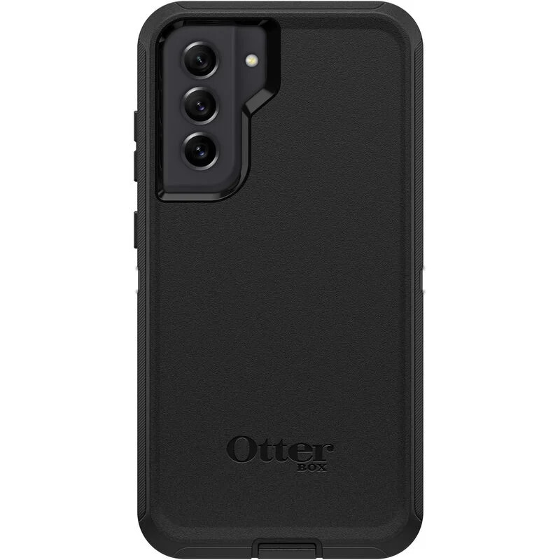 Samsung S21 FE Case - Black | OtterBox Defender Series, Scratch-Resistant Rugged Protective Back Cover