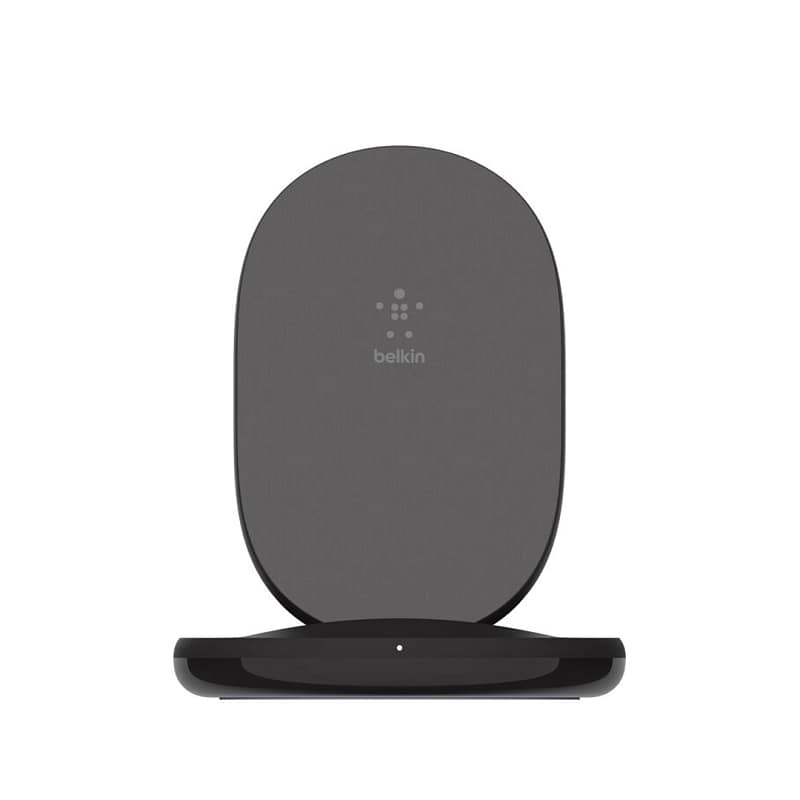 Belkin BoostCharge Wireless Charging Stand 15W – Black | Fast Wireless Charger with Sleek Design & Stable Stand