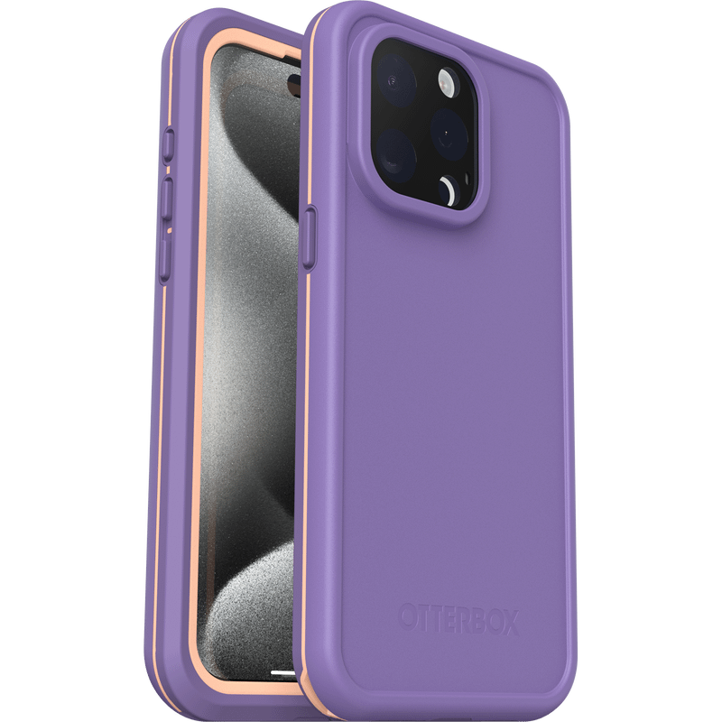 iPhone 15 Pro Max Magsafe Case – Purple | OtterBox Fré Series, Waterproof Protection Back Cover