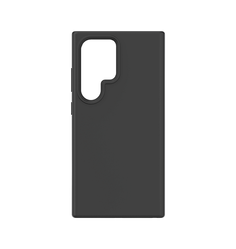 Matte black silicone back case for Galaxy S24 Ultra by MVR