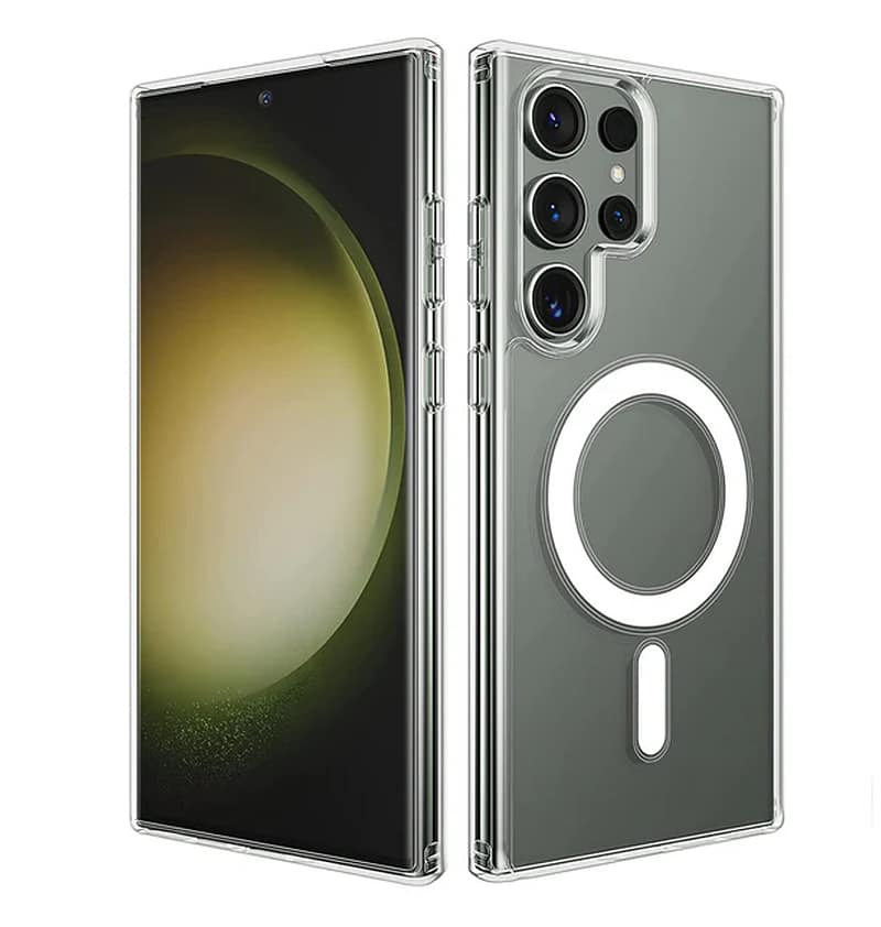 1.5mm clear MagSafe hard back case for Samsung Galaxy S23 Ultra