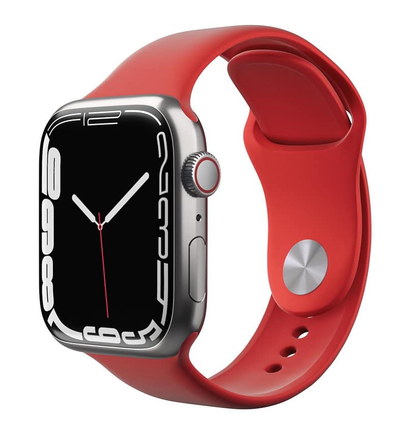Apple Watch 42/44/45mm TPU band, red, comfortable and stylish watch strap