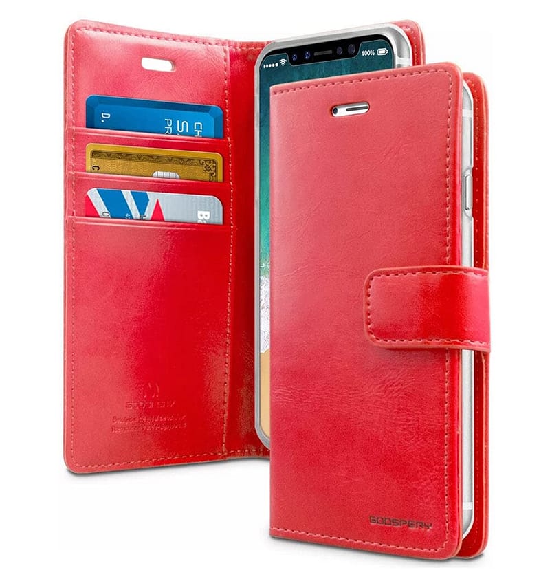 Red Mercury Bluemoon Diary flip wallet case for iPhone 11, vibrant and durable design
