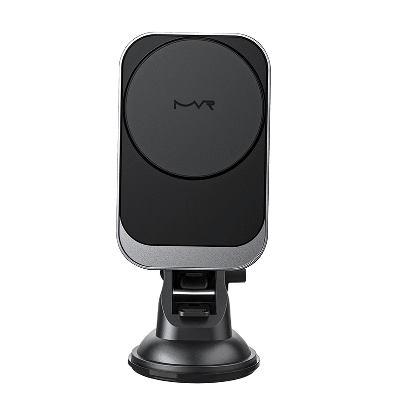 White T3 MagSafe wireless car holder for fast, reliable charging with dual-tone design