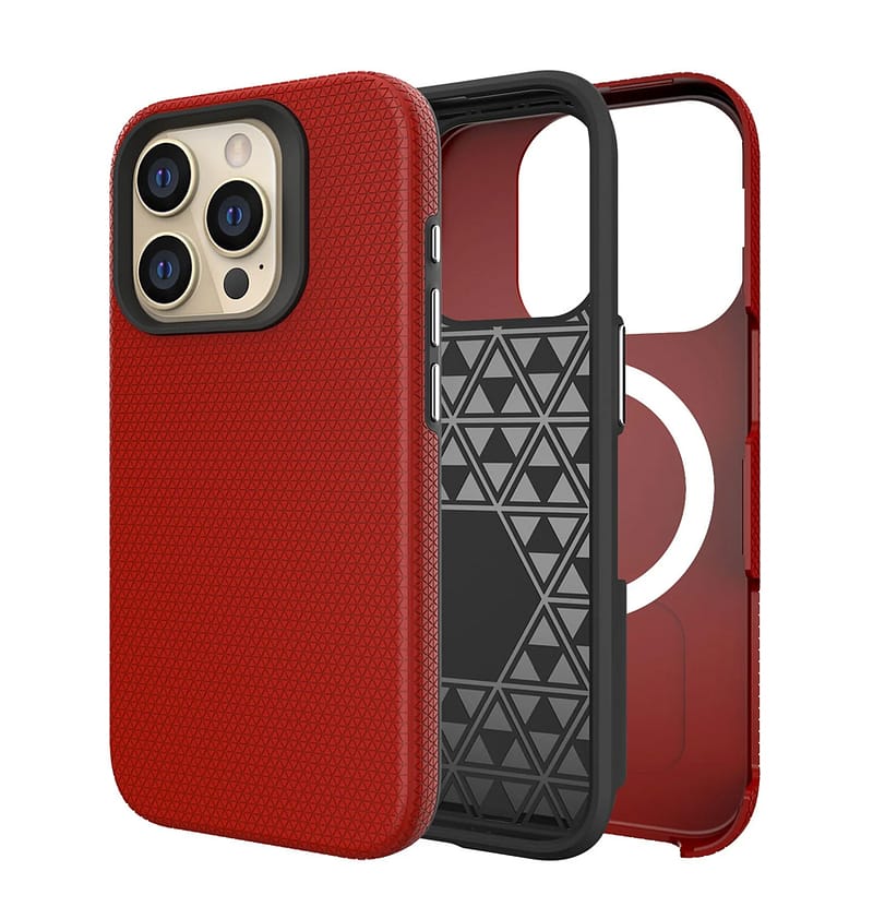Red triangle back cover for iPhone 11, stylish and durable protection