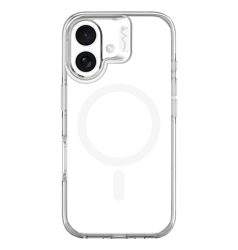 Clear MVR Nova W/MagSafe Back Cover for iPhone 16, slim and stylish fit