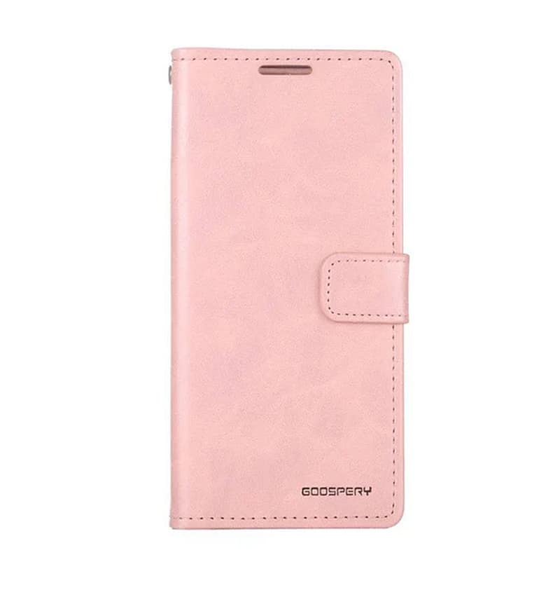 Rose gold Mercury Bluemoon diary flip wallet case for iPhone X/Xs, chic and functional.