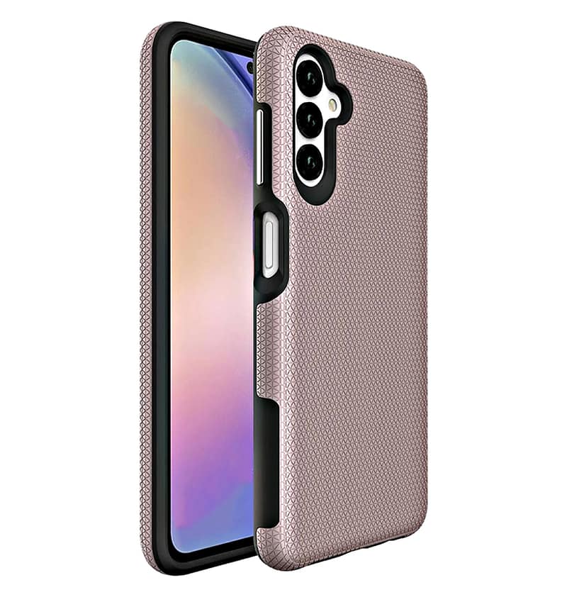 Rose gold triangle back case for Samsung Galaxy A35