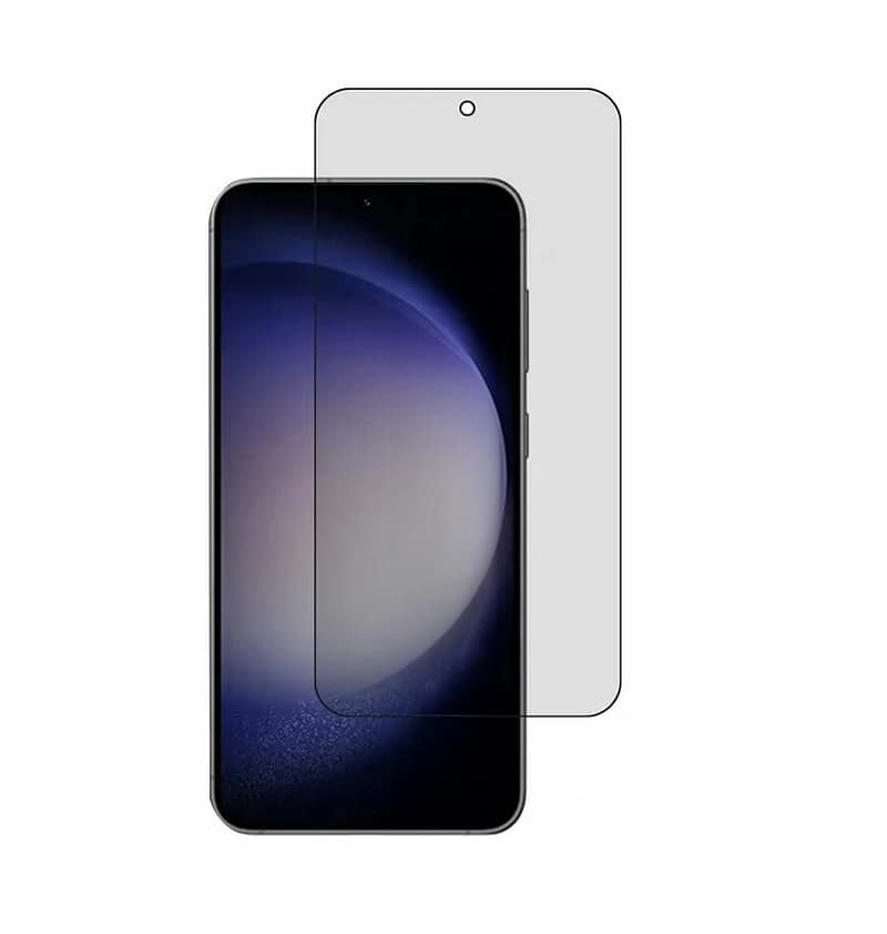 Edge-to-edge tempered glass protector for Samsung S22 Plus and S23 Plus