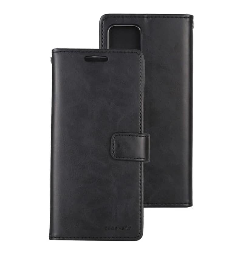 Black Mercury Rich Diary flip wallet case for iPhone 13/14/15/16e, sleek and durable