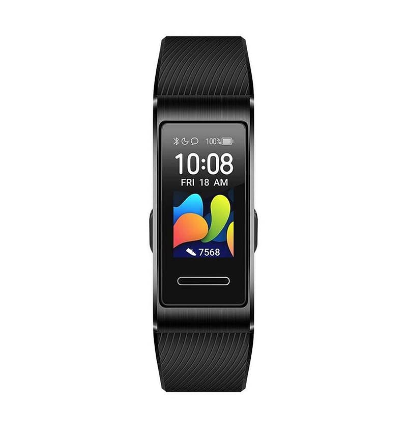 Black Huawei Band 4 Pro, sleek and functional fitness tracker with heart rate monitor
