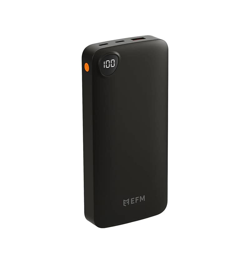 EFM Dual Port 20000mAh Power Bank, 22.5W Dual USB-C Portable Power Bank