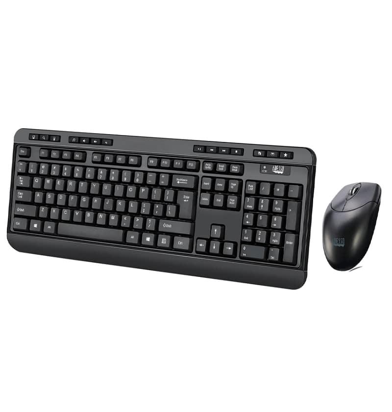 ADESSO WIRELESS ANTIMICROBIAL MOUSE & KEYBOARD PACK