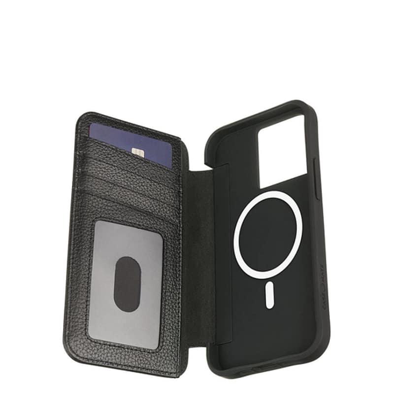 IPHONE 15 PRO CASE-MATE WALLET FOLIO MAGSAFE CASE BLACK