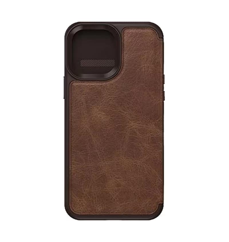 iPhone 13 Pro Max Case – Espresso | OtterBox Strada Series, Soft Touch Protective Cover