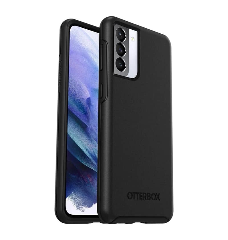 Samsung S21 Plus Case – Black | OtterBox Symmetry Series, Soft Touch Protective Cover