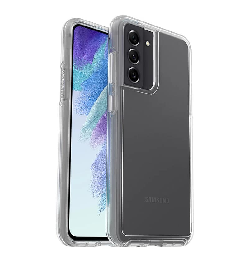 Samsung S21 Case - Clear | FE OtterBox Symmetry Series, Scratch-Resistant Rugged Protective Back Cover