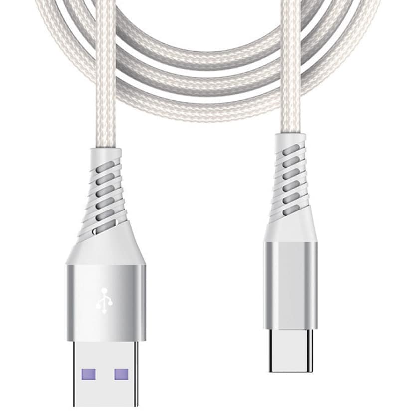 BEETLE 3M USB A TO TYPE C CHARGING CABLE WHITE M-3