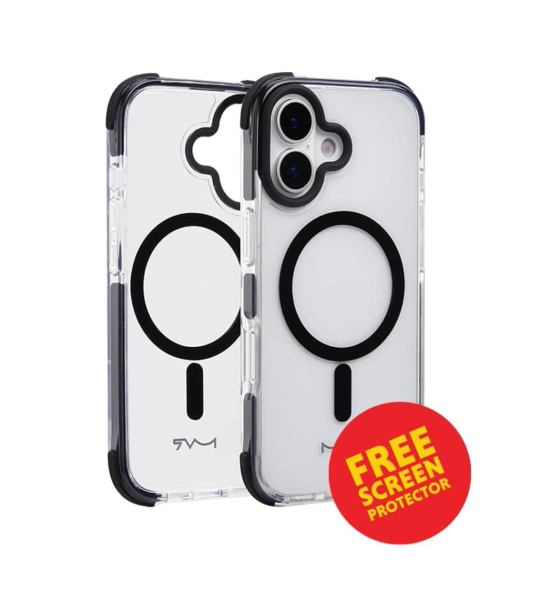 iPhone 17 MVR Robust Case – Black |  Shockproof Armor, Wireless Charging