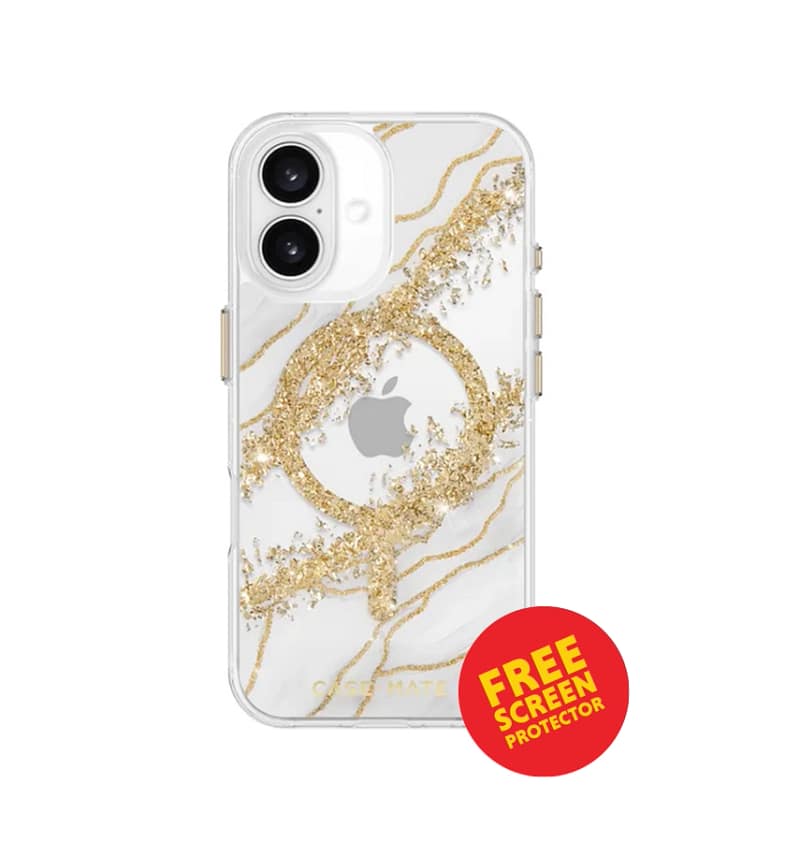 iPhone 17 Case – Granite | Case-Mate Karat Gemstone-Inspired Design, Protective Raised Edges, MagSafe