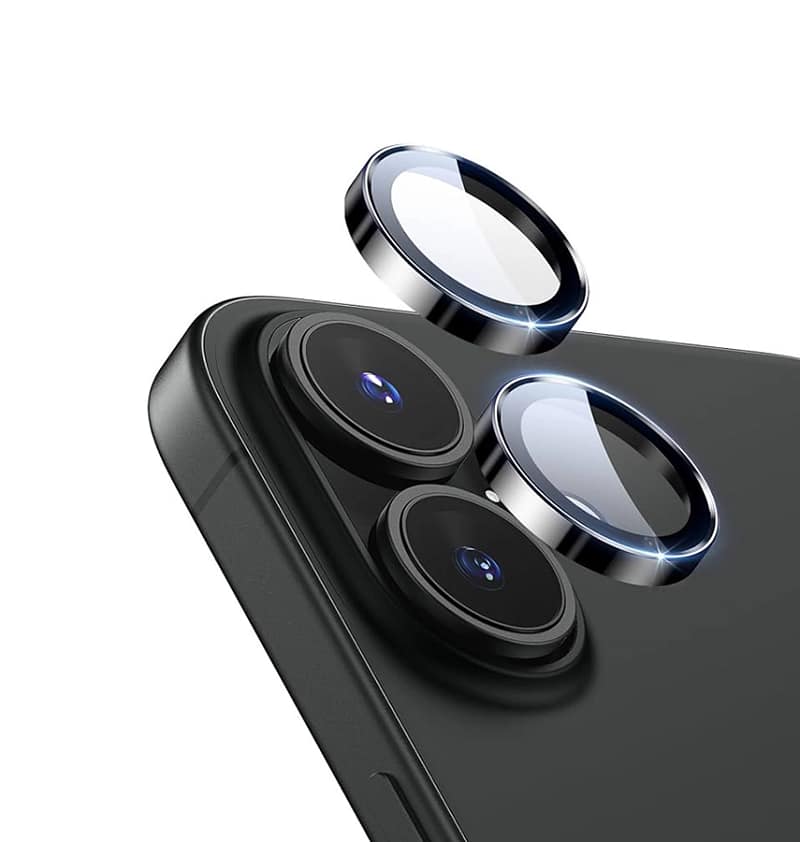 iPhone 17/16/16 Plus Protector – Black | MVR Sapphire Lens 9H Hardness, Anti-Glare, Precision Fit