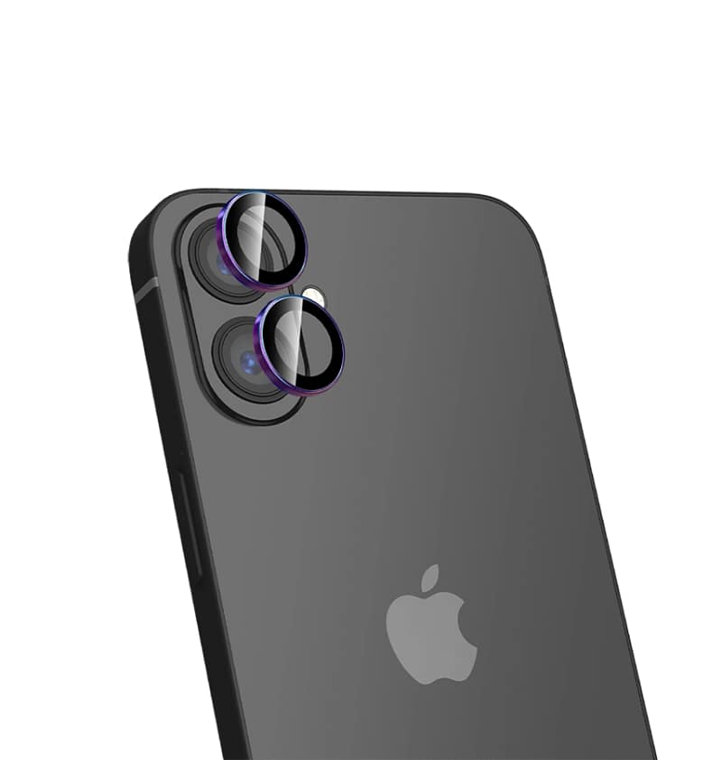 iPhone 17/16/16 Plus Protector – Iridescent | MVR Sapphire Lens Holographic Finish, Scratch-Resistant