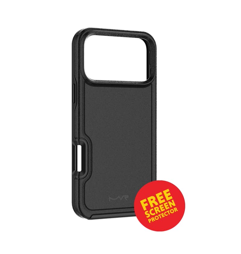 iPhone 17 Pro Max Case – Black | MVR  Armour Matte Strong Grip, Military-Grade Protection, Slim Matte Finish