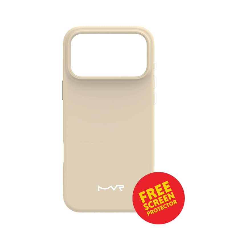 iPhone 17 Pro Max Case – Vanila | MVR  Liquid Silicone Soft-Touch Finish, Anti-Slip Grip, Premium Protection